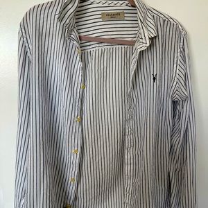 All saints white shirt with boys stripes - Relaxed fit size M